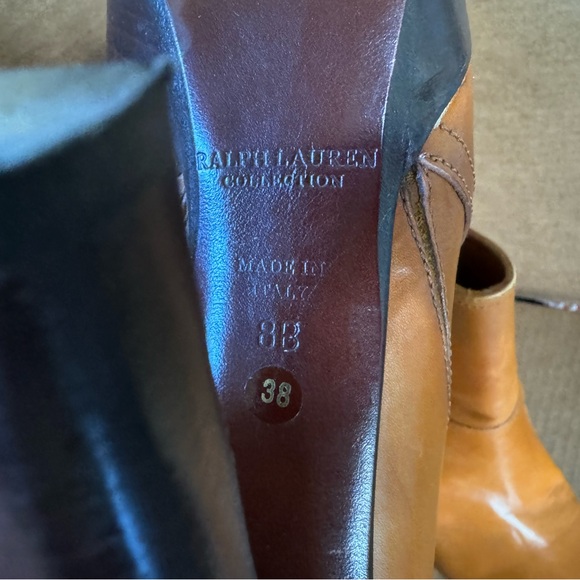 Ralph Lauren Caramel Booties - Picture 3 of 7